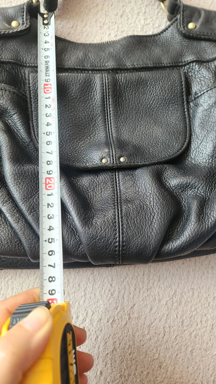 Beaure 뷰레 Y2k  블랙 소가죽 크로스백 상품이미지8