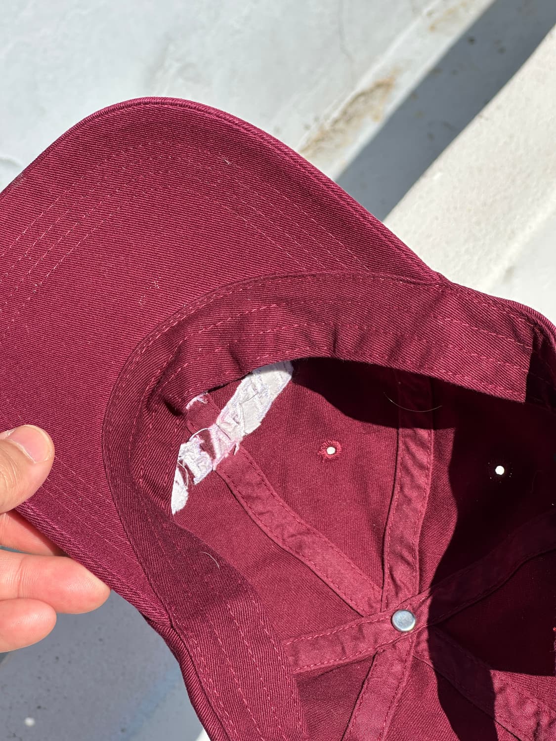 [M] 하버드 로스쿨 버건디 볼캡 모자 상품이미지5