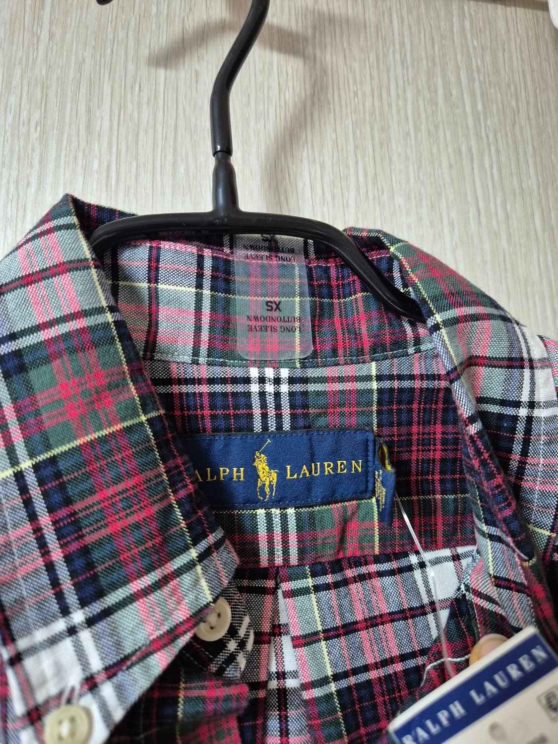 (새제품) 폴로 랄프로렌 타탄 체크 셔츠 XS  (90-95) 상품이미지4
