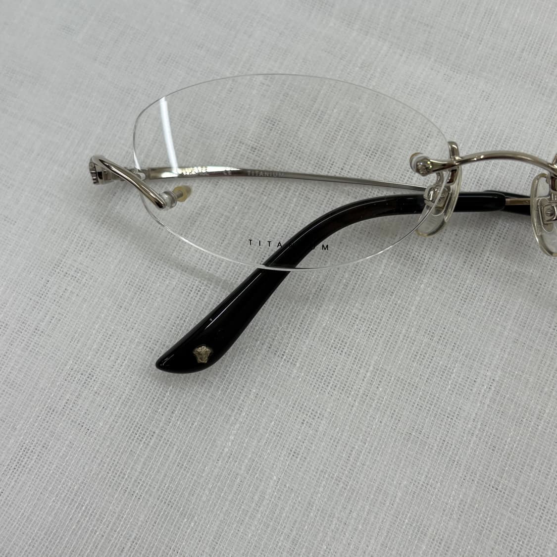 VERSACE 베르사체 실버 무테 안경 상품이미지3