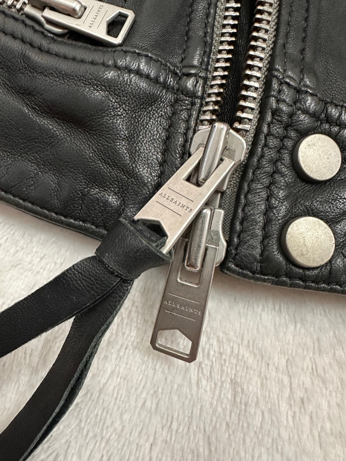 (L)올세인츠 클레이 리얼램스킨 바이커 자켓 상품이미지6