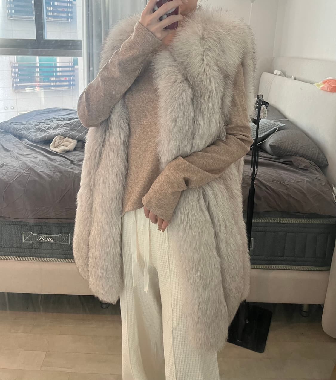 사가폭스 퍼베스트 퍼코트 상품이미지2