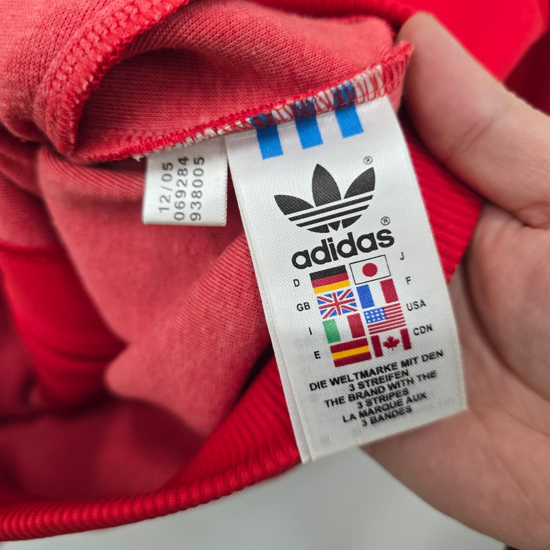아디다스 레드 파이어버드 후드 트랙탑 제니 져지 상품이미지8