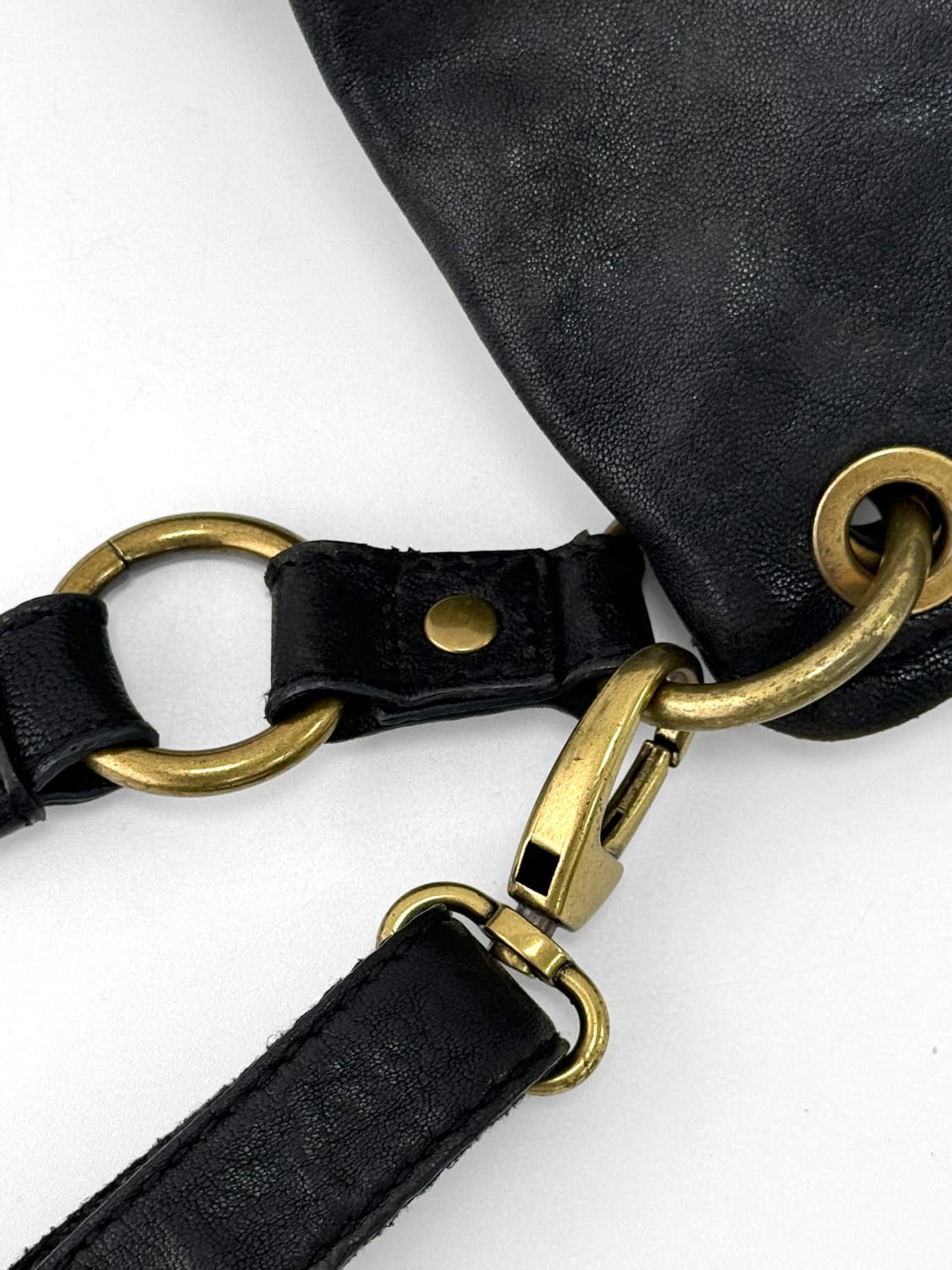 FOSSIL Vintage Black Leather 2-Way BAG 상품이미지6