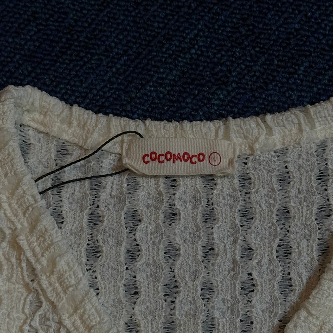 코코모코 빈티지 셔링 가디건 상품이미지3