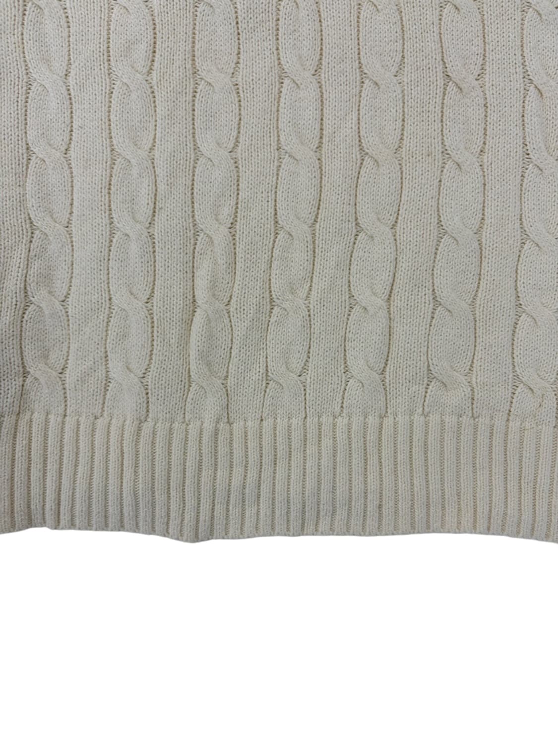 폴로 꽈배기 니트 아이보리 (L) 상품이미지4