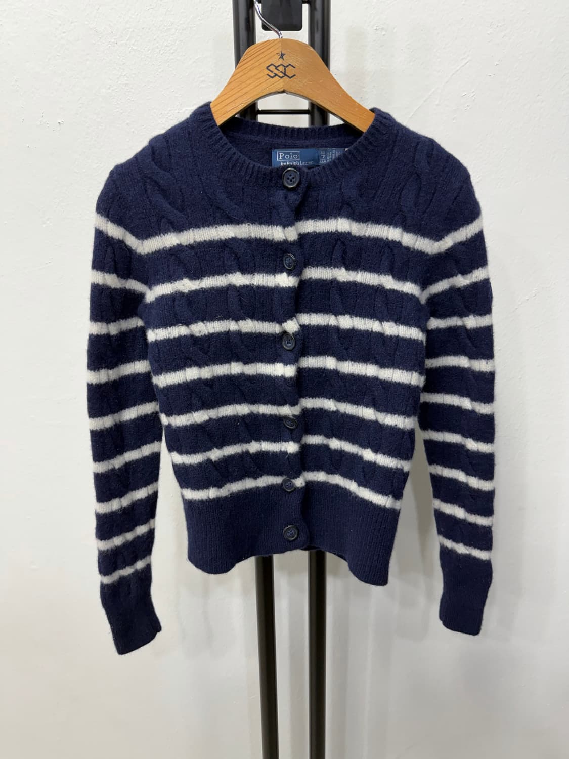 정품) 폴로랄프로렌 25ss 여성 스트라이프 가디건 XS 상품이미지1