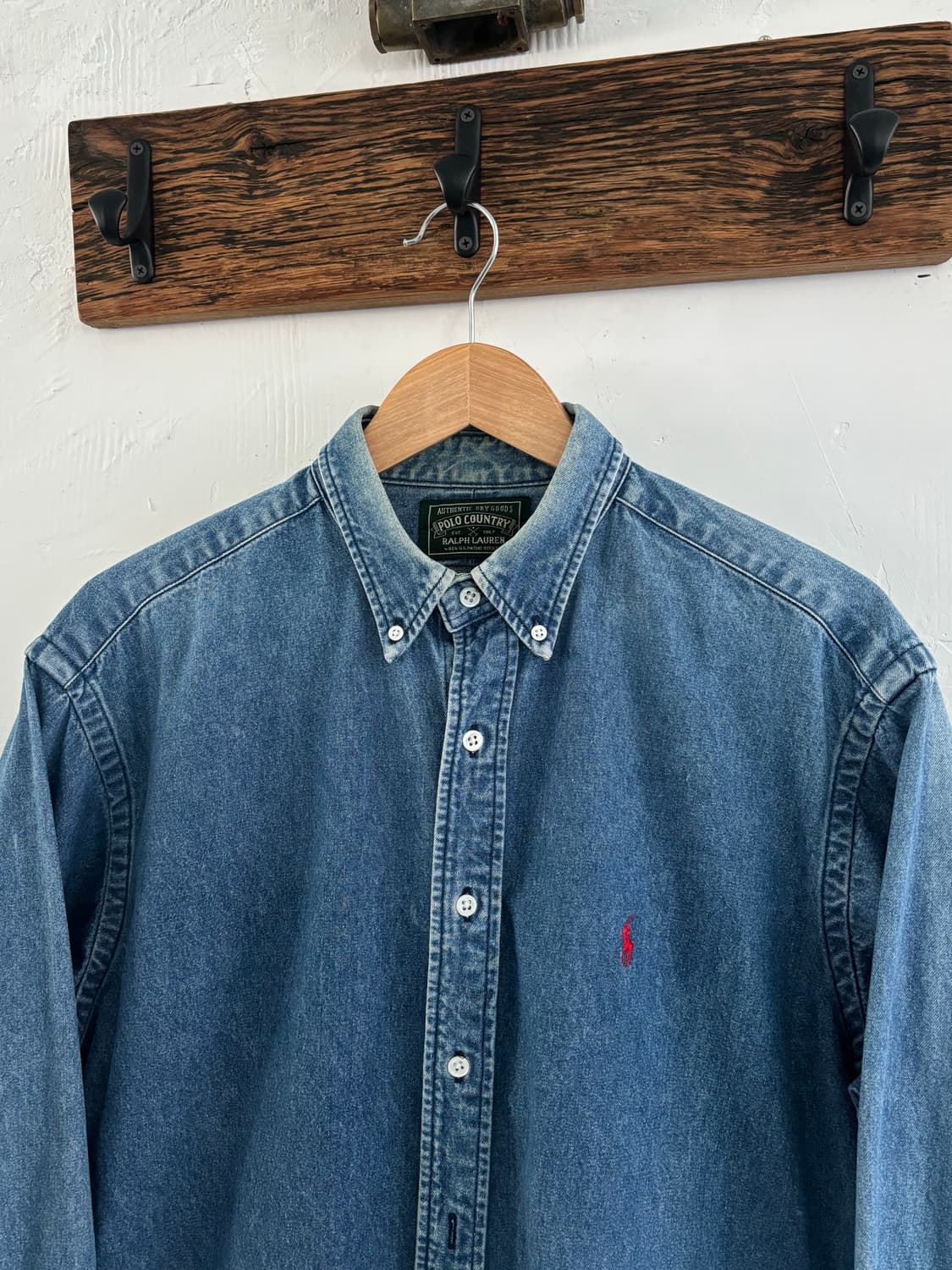 Polo 폴로 컨트리 랄프로렌 90s 데님 셔츠 상품이미지1