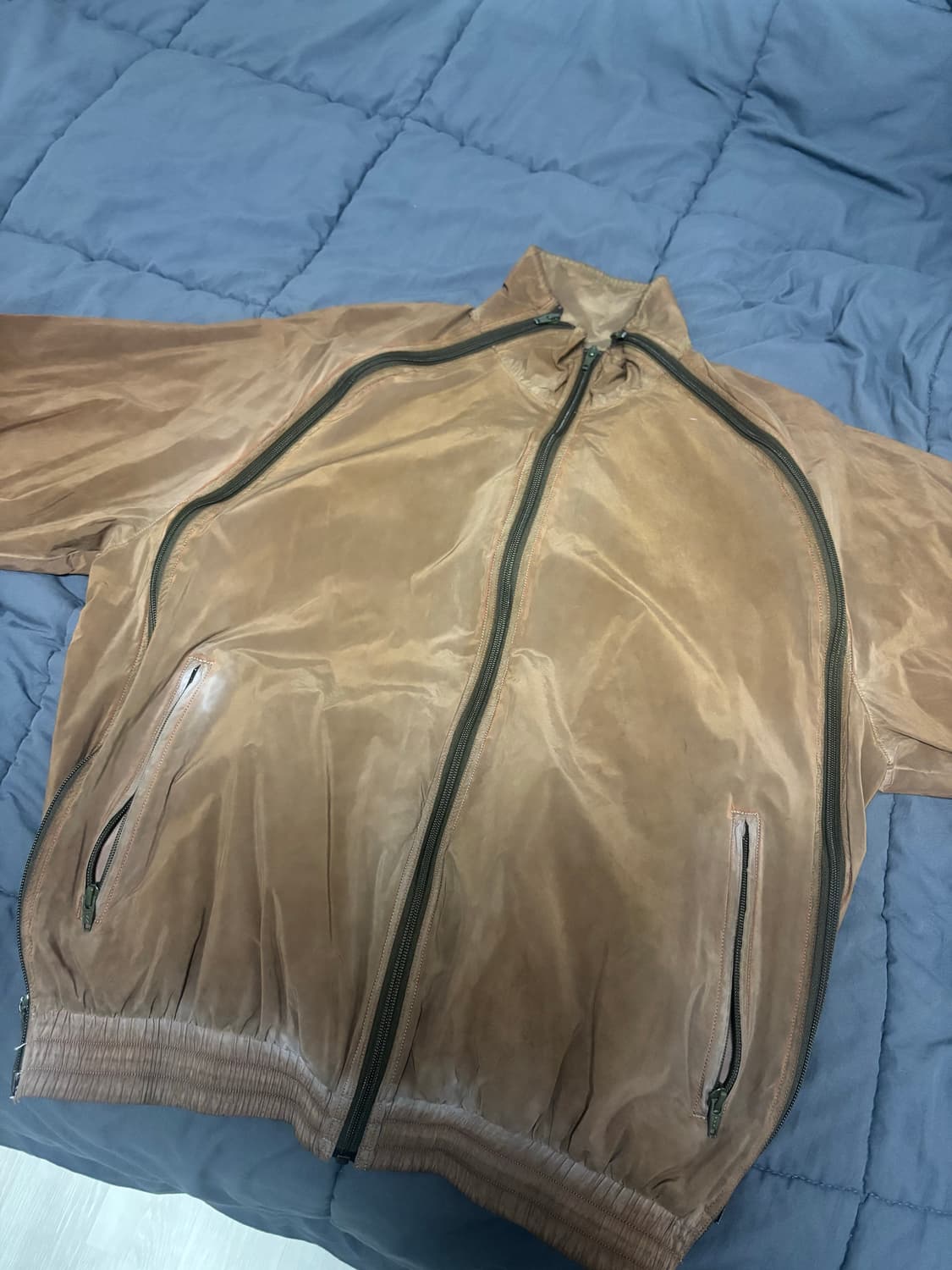 다이리쿠 서프 빈티지 스키 블루종 더트 브라운 상품이미지2