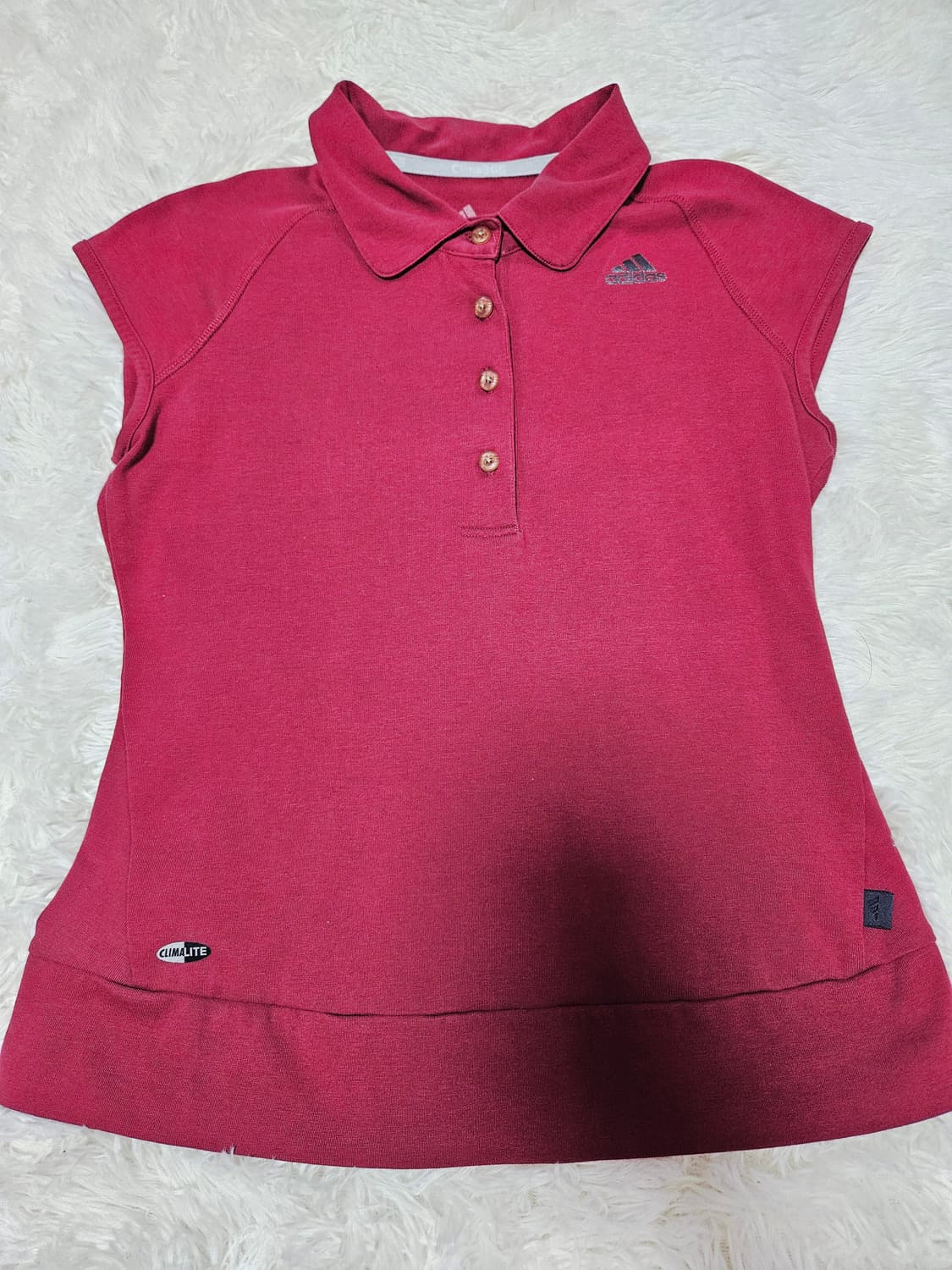 ☆빈티지아디다스☆ 클라이마라이트 캡소매 폴로 셔츠 상품이미지1