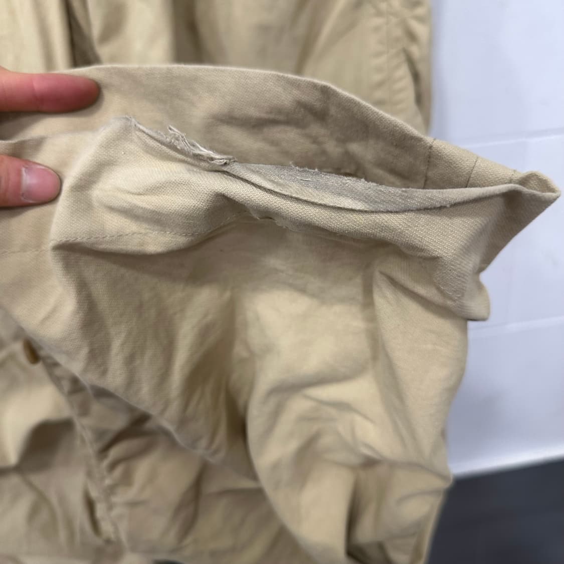 쿠어 셔링 컴벳 트라우져 베이지팬츠 상품이미지5