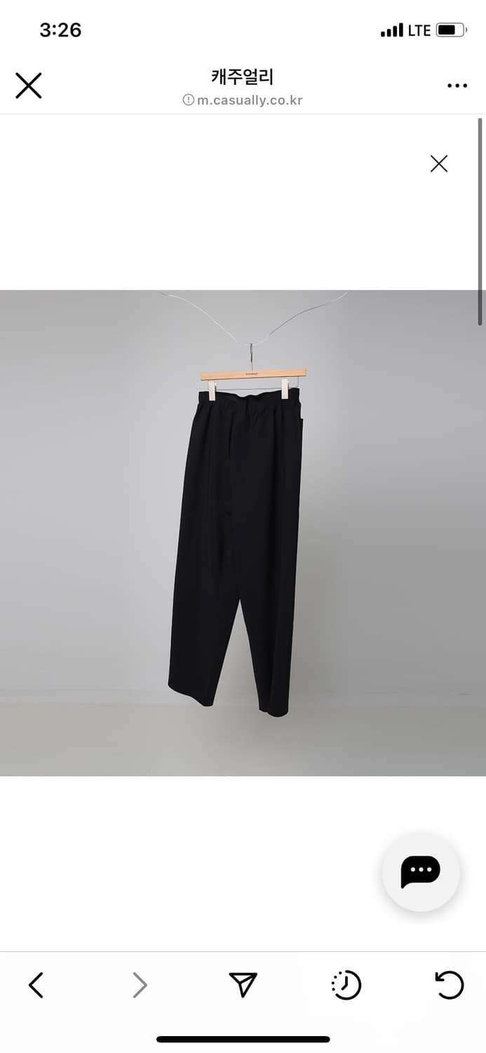 GR10k Bonded trouser black 상품이미지2