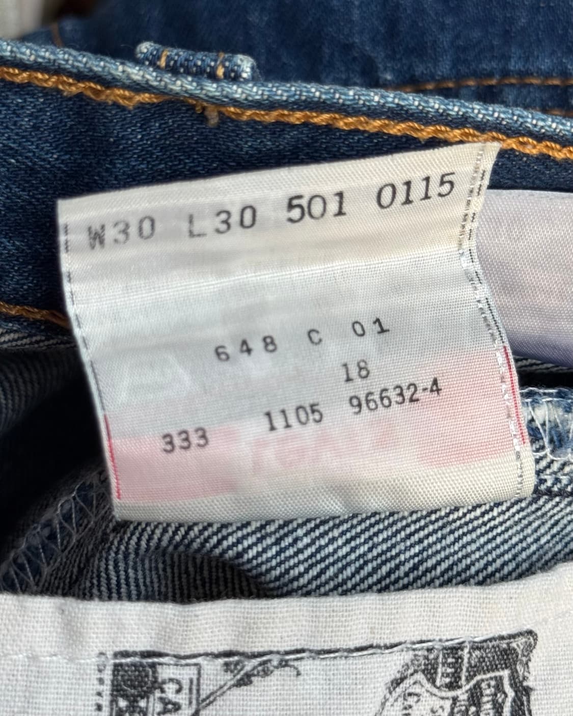 Levi's 501 00s washed denim pants 상품이미지10