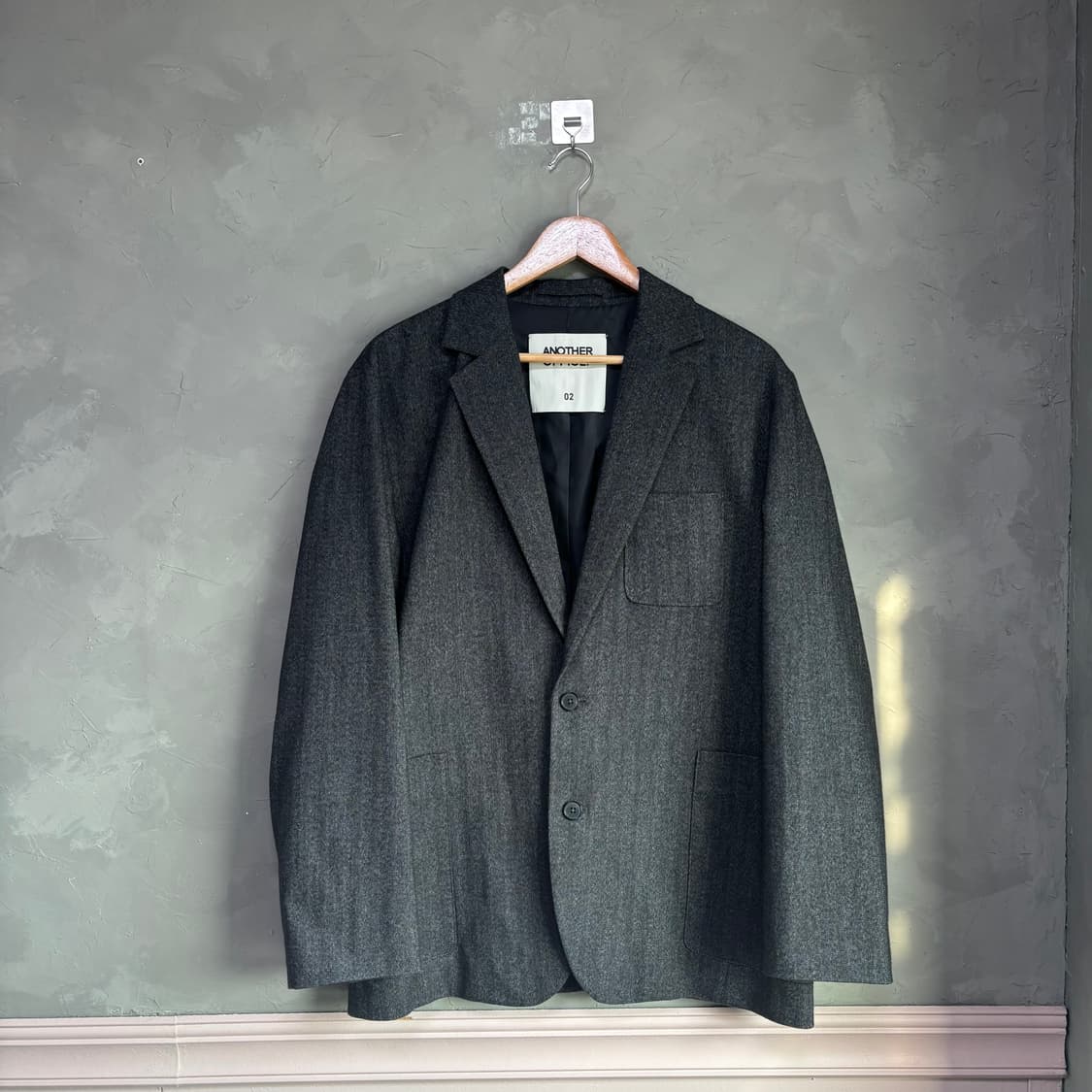 어나더오피스 산티아고 스포츠 블랙 헤링본 블레이져 자켓 상품이미지1