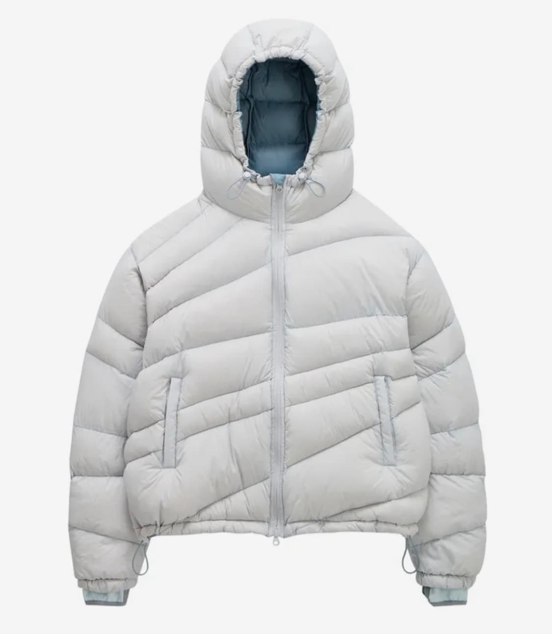 코인서울 밈더워드로브 다이애그널 라이닝 다운 점퍼 상품이미지1