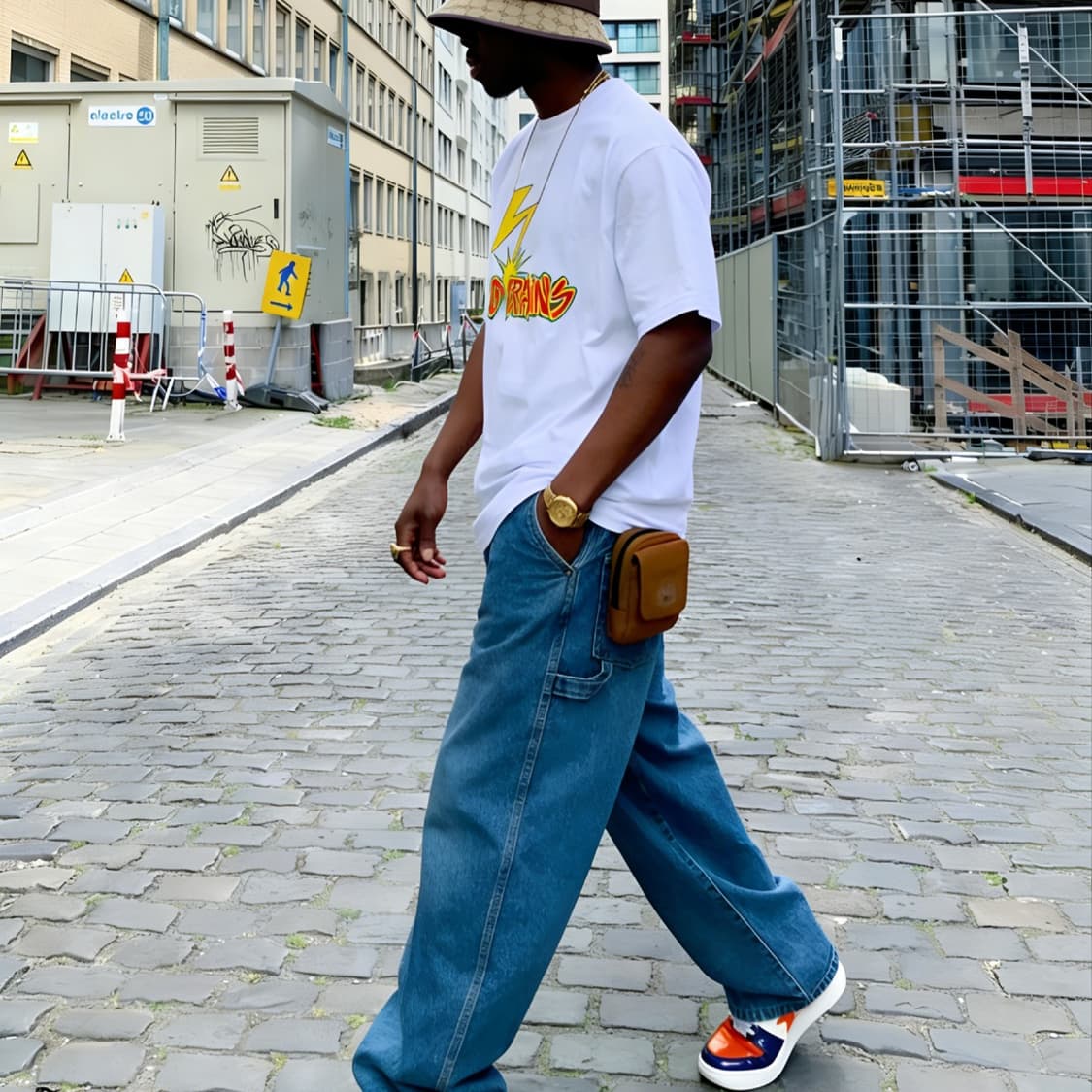 Bad Brains 커스텀 프린트 오버사이즈 반팔티 상품이미지5