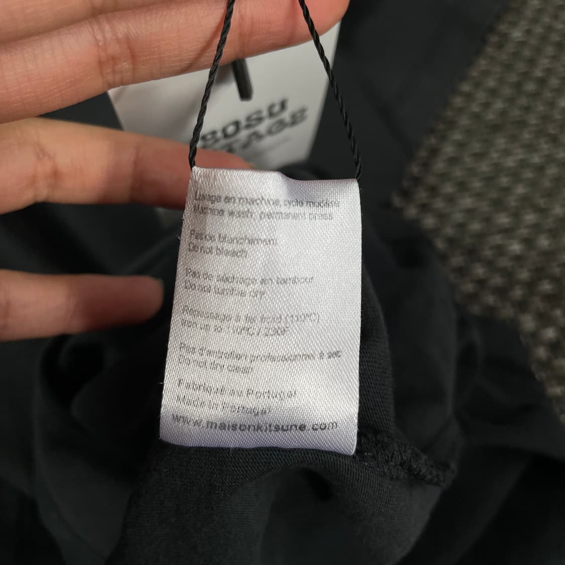  메종키츠네 패치 차콜 반팔 티셔츠 M  상품이미지6