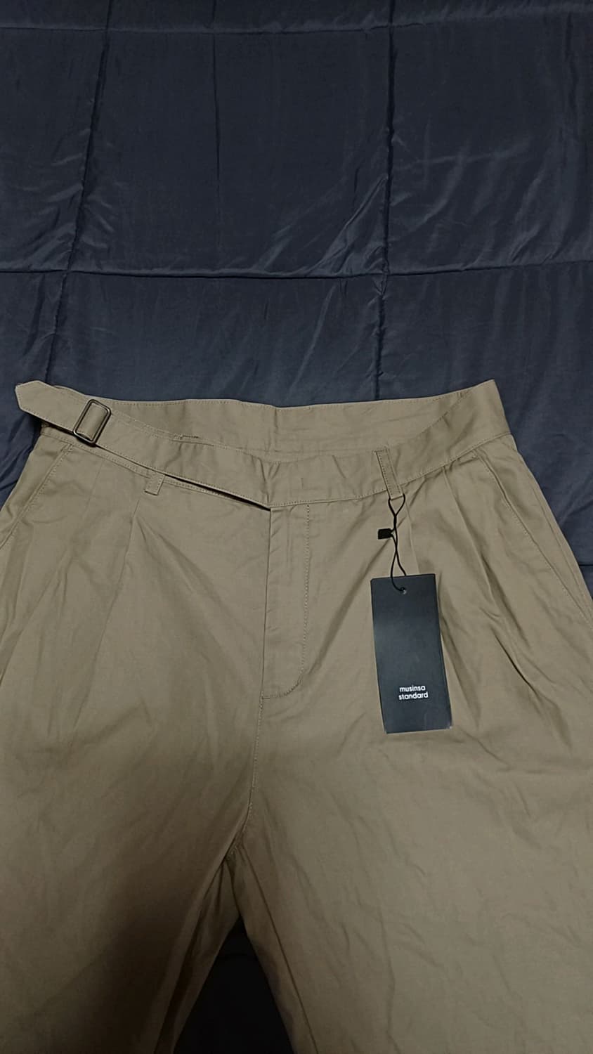 무신사 미사용 와이드면바지 31인치 기장101 상품이미지5