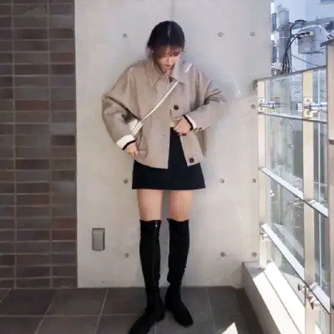 아카이브제이투유(ARCHIVE JTOU) 숏 핸드메이드 울코트 프리사이즈 상품이미지3