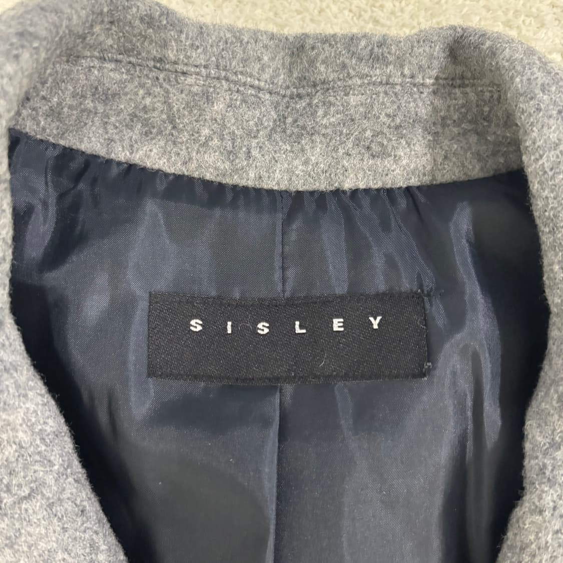 S 시슬리 심플 원버튼 오버핏 울 혼방 코트 1210-1 상품이미지3