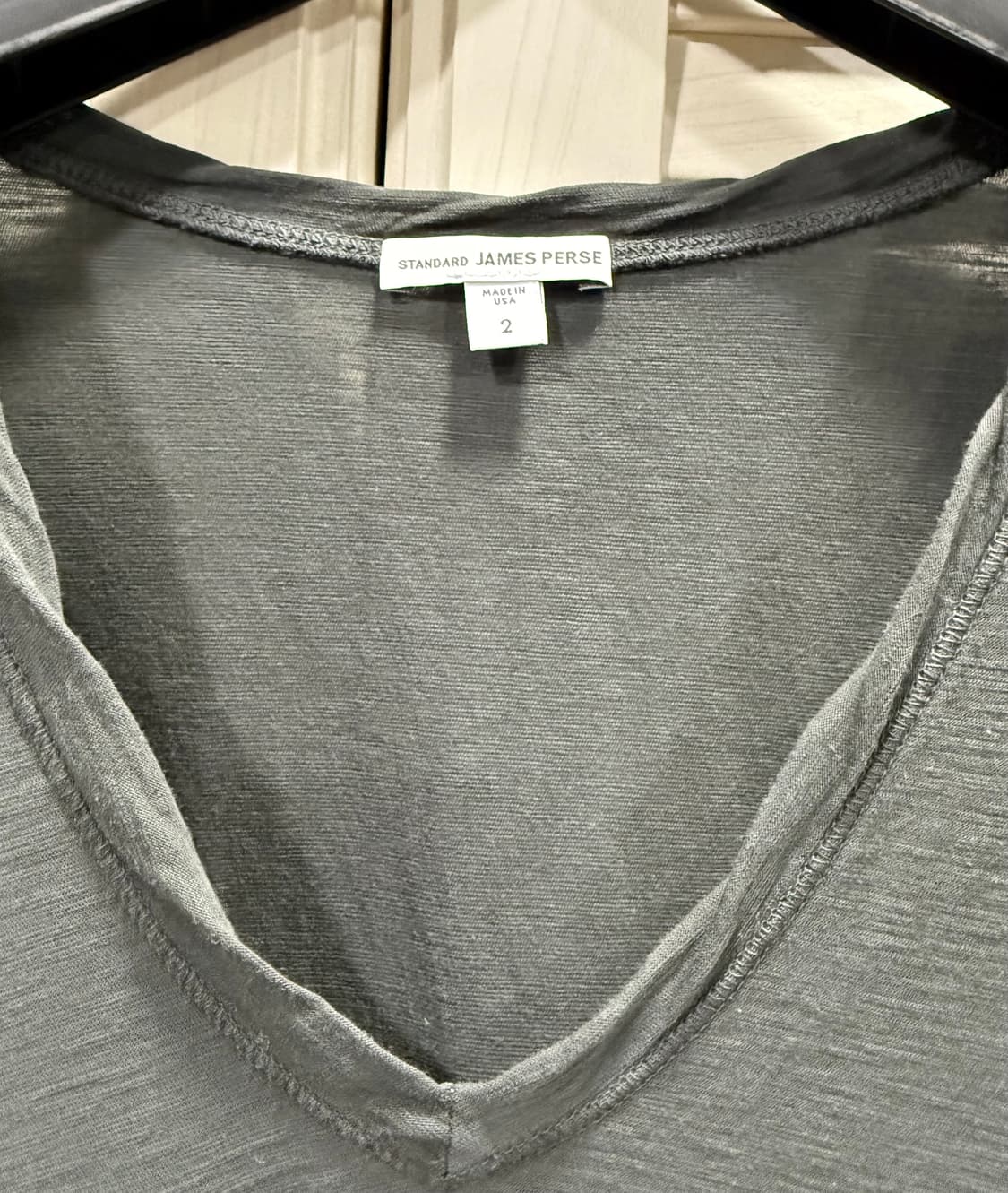 제임스 펄스 여성 브이넥 반팔티 카키색 상품이미지2