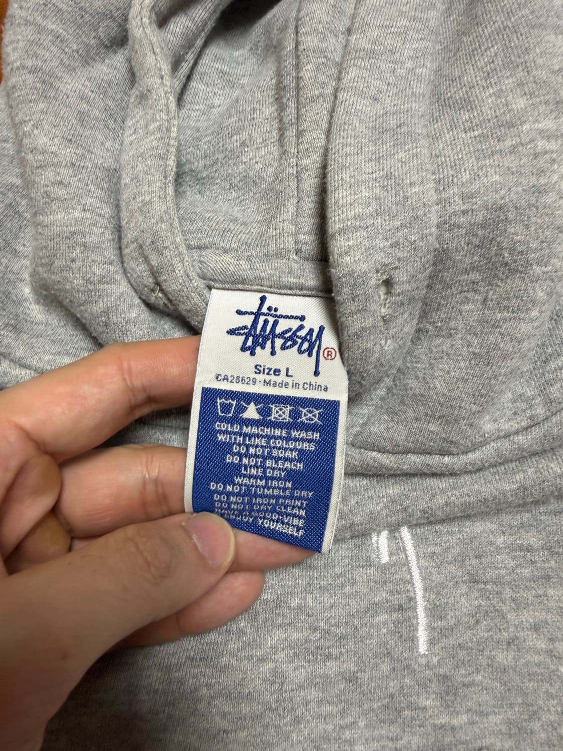 올드스투시 로고 후드티 상품이미지4