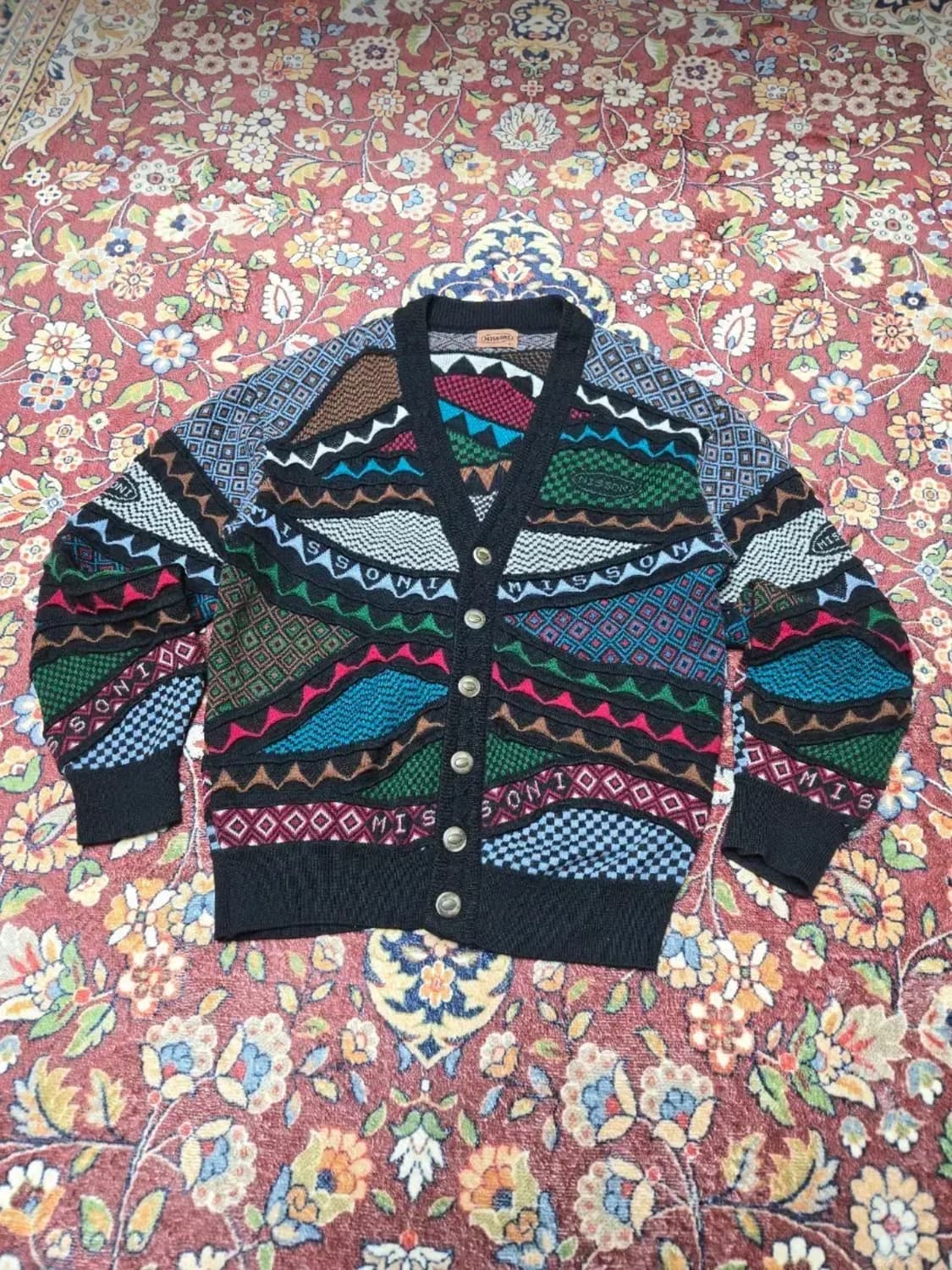 MISSONI (미쏘니) 순수 메리노 울 100% 빈티지 가디건 (S)
 상품이미지2