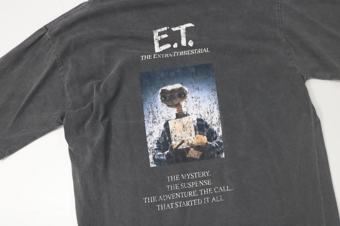 MONO-MART 모노마트 X E.T. 콜라보 빈티지 워싱 반팔티셔츠 상품이미지3