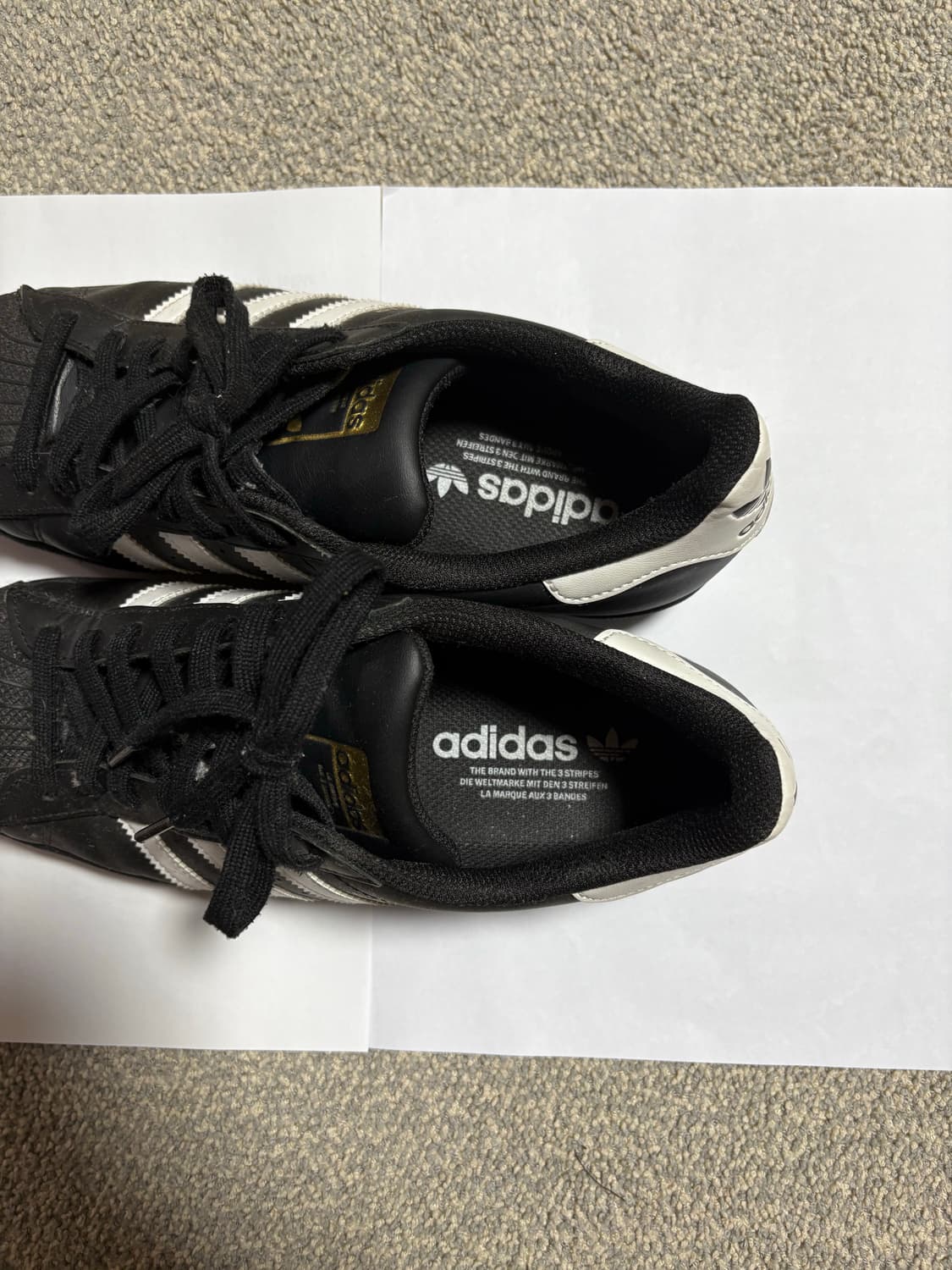 아디다스 슈퍼스타 블랙 화이트 255 상품이미지3