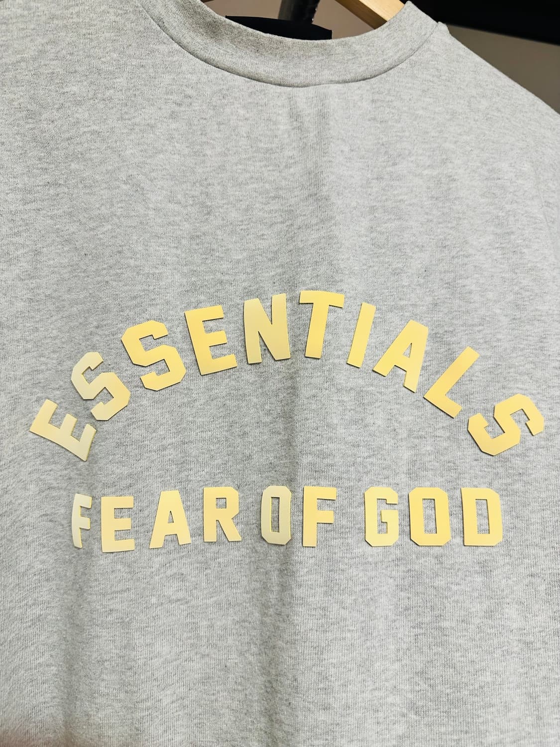 Essentials 정품 헤비 저지 크루넥 티셔츠 라이트 헤더그레이 S사 상품이미지1