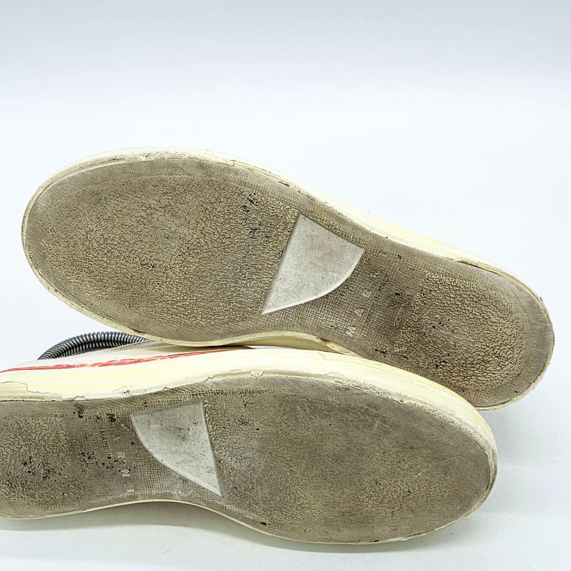  마르니 우먼스 GOOEY 로고 캔버스 스니커즈 화이트 (38)  상품이미지3