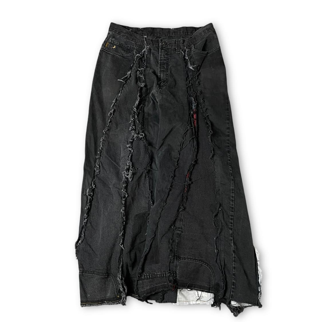 (33) 빈티지 흑청 커스텀 데님 팬츠 상품이미지1