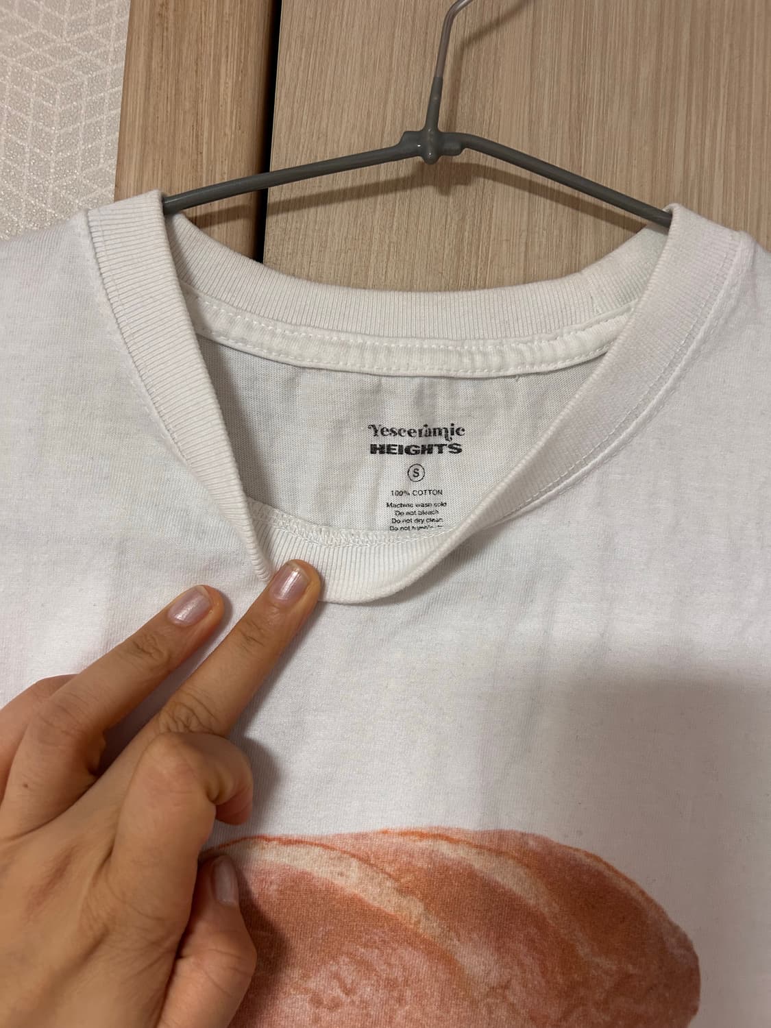 Yesceramic Heights 빵 프린팅 티셔츠 S 상품이미지3