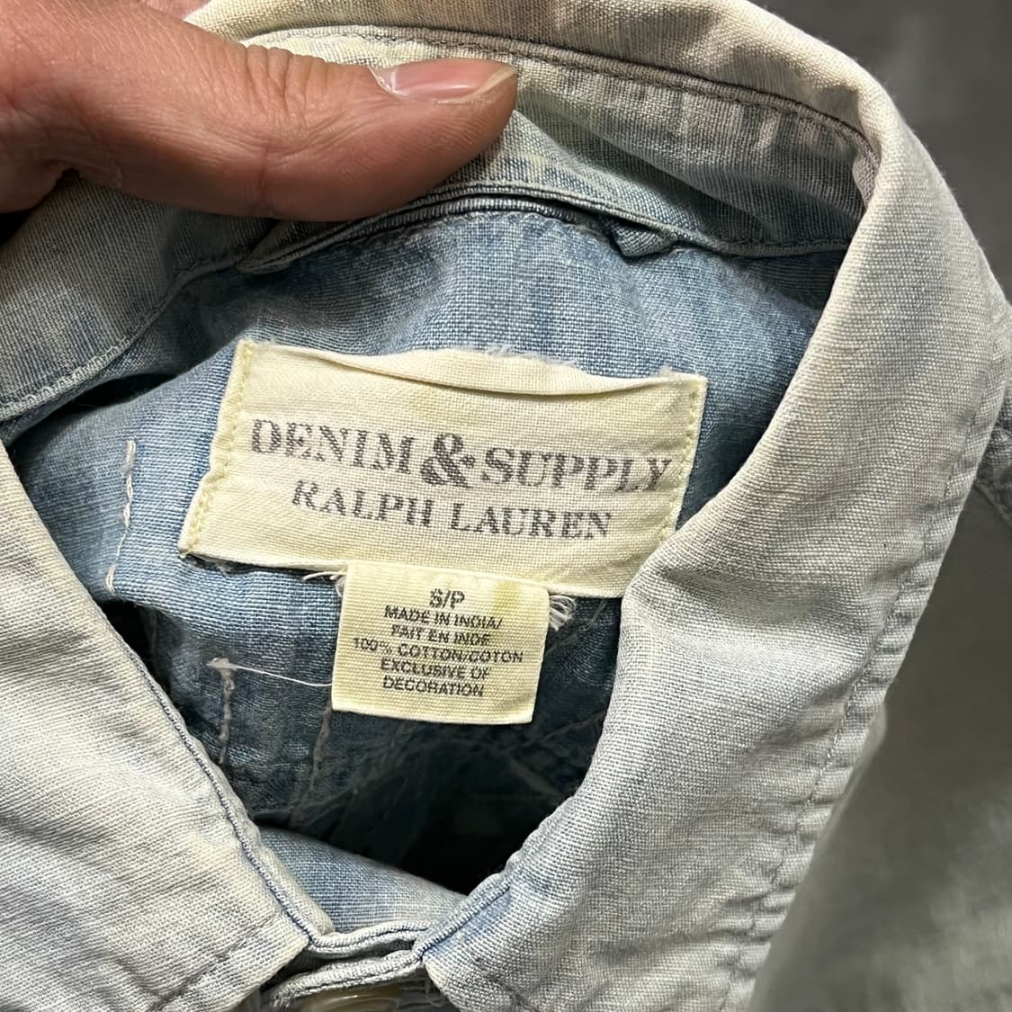  데님앤서플라이 워싱 데님 셔츠 y14469 상품이미지7