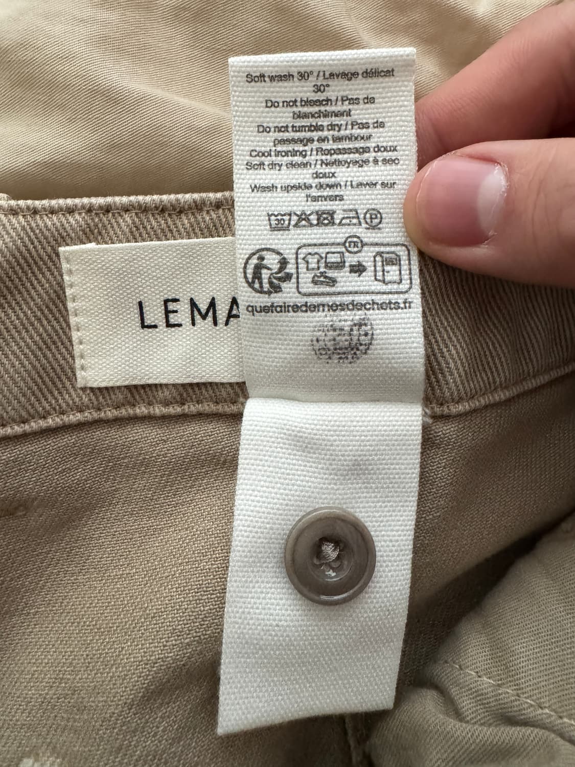 르메르 벨티드 팬츠 베이지 상품이미지5