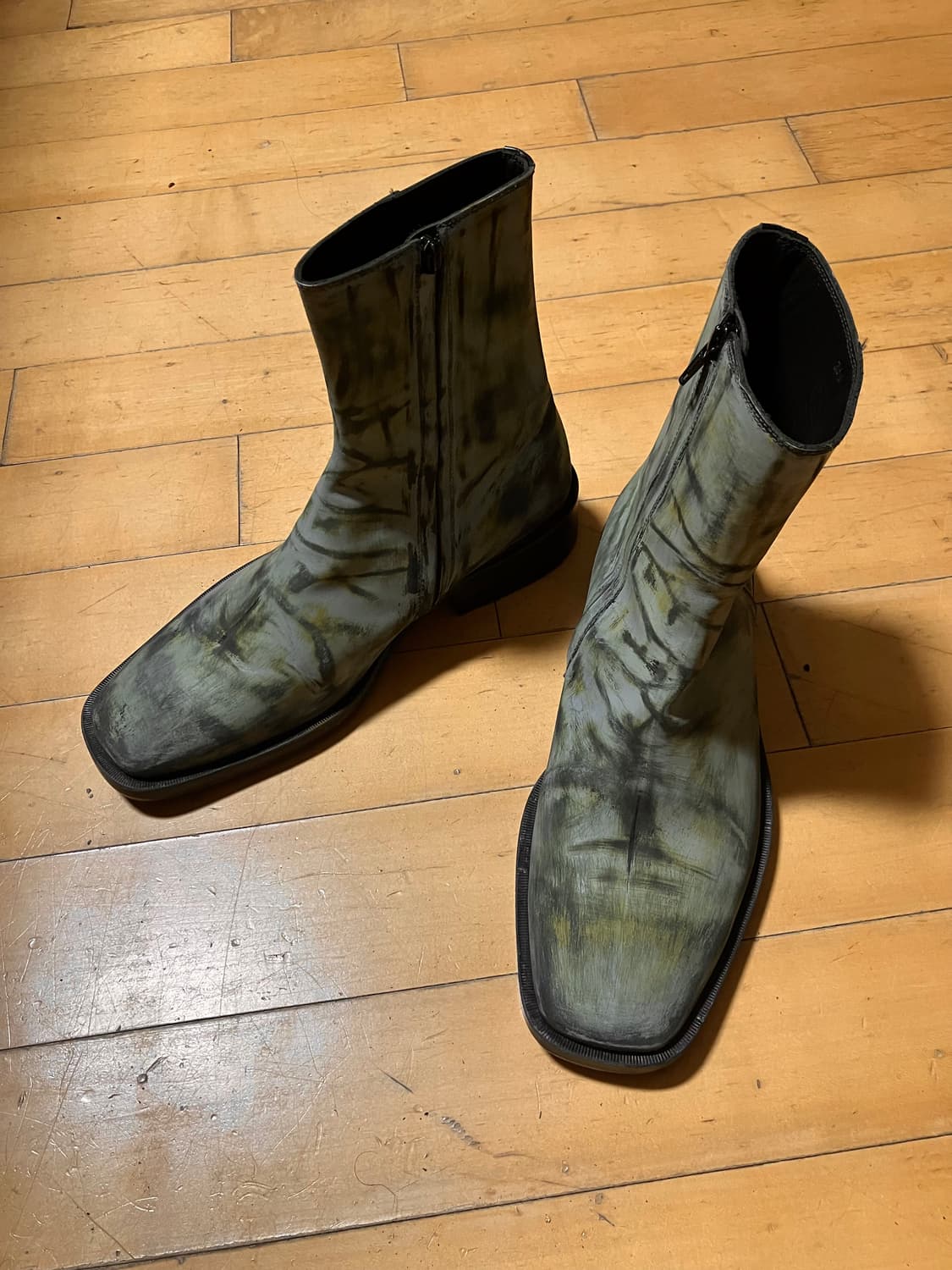 Japanese 90s 러스트 페인티드 스퀘어토 부츠 270 상품이미지4