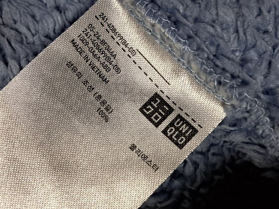 유니클로 여성 후리스 집업 M 상품이미지10