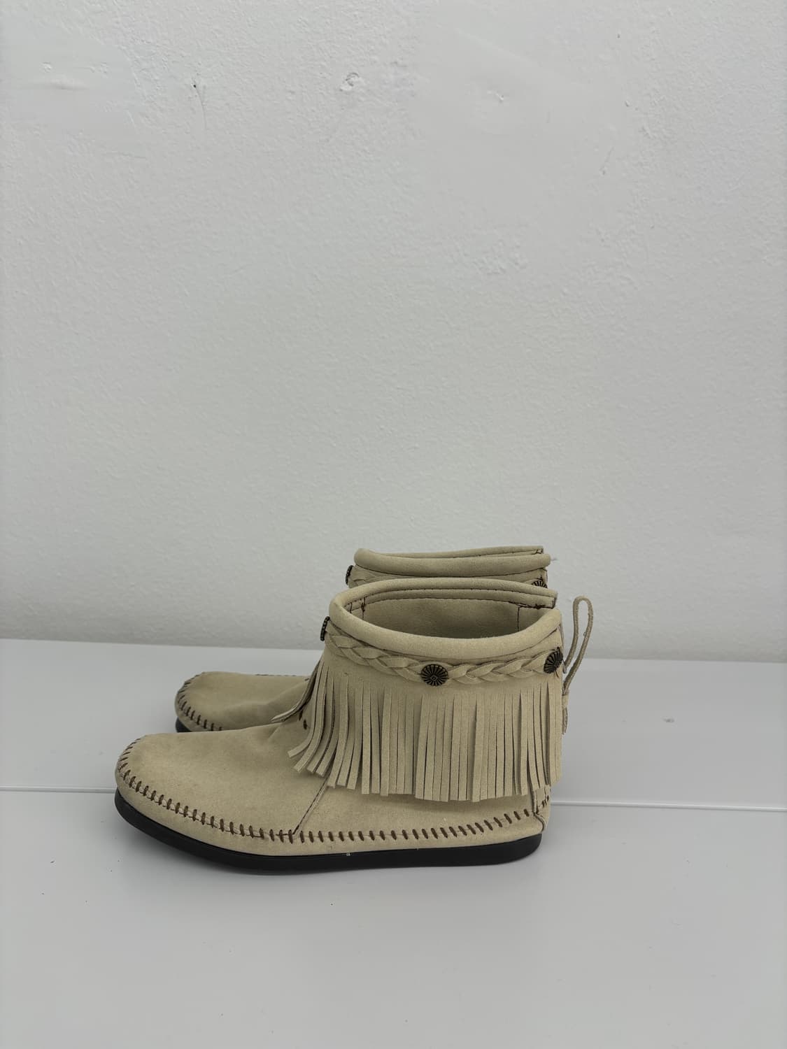 Minnetonka 프린지 부츠 스웨이드 상품이미지6