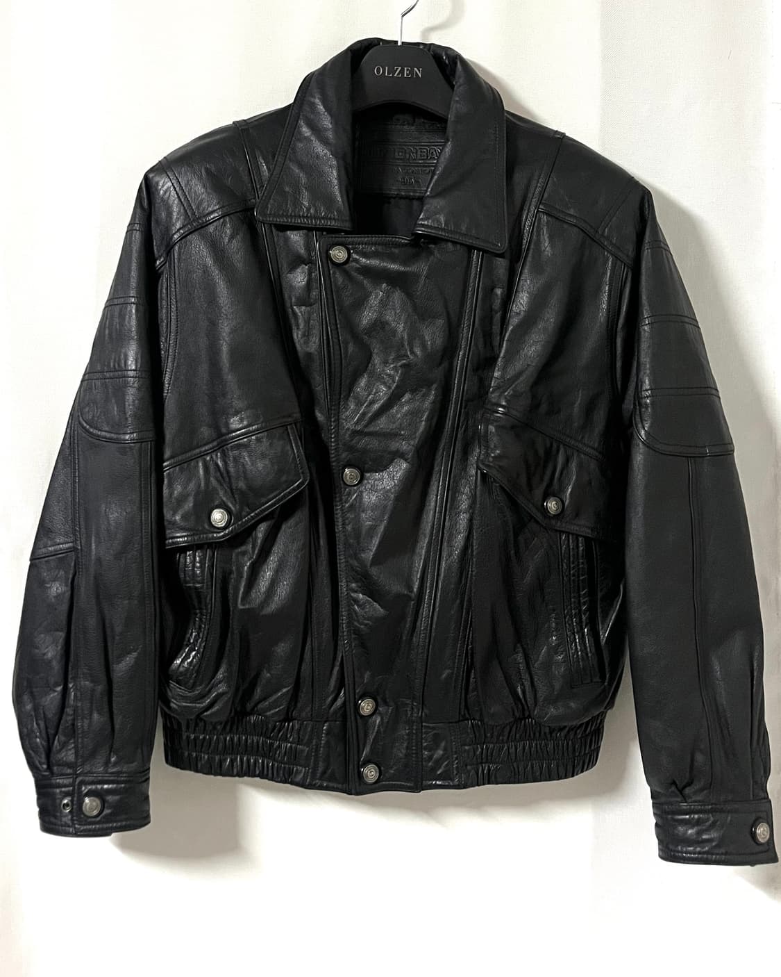 유니온베이 소가죽 봄버 자켓 상품이미지4