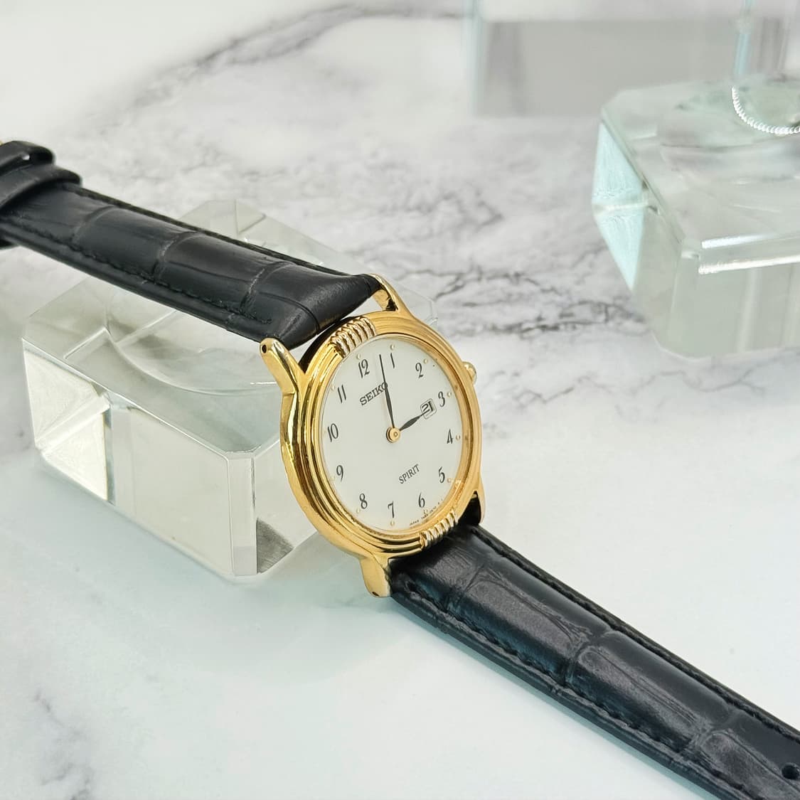 90s00s 빈티지 세이코 스피릿 아라비아 화이트 다이얼 워치 상품이미지3