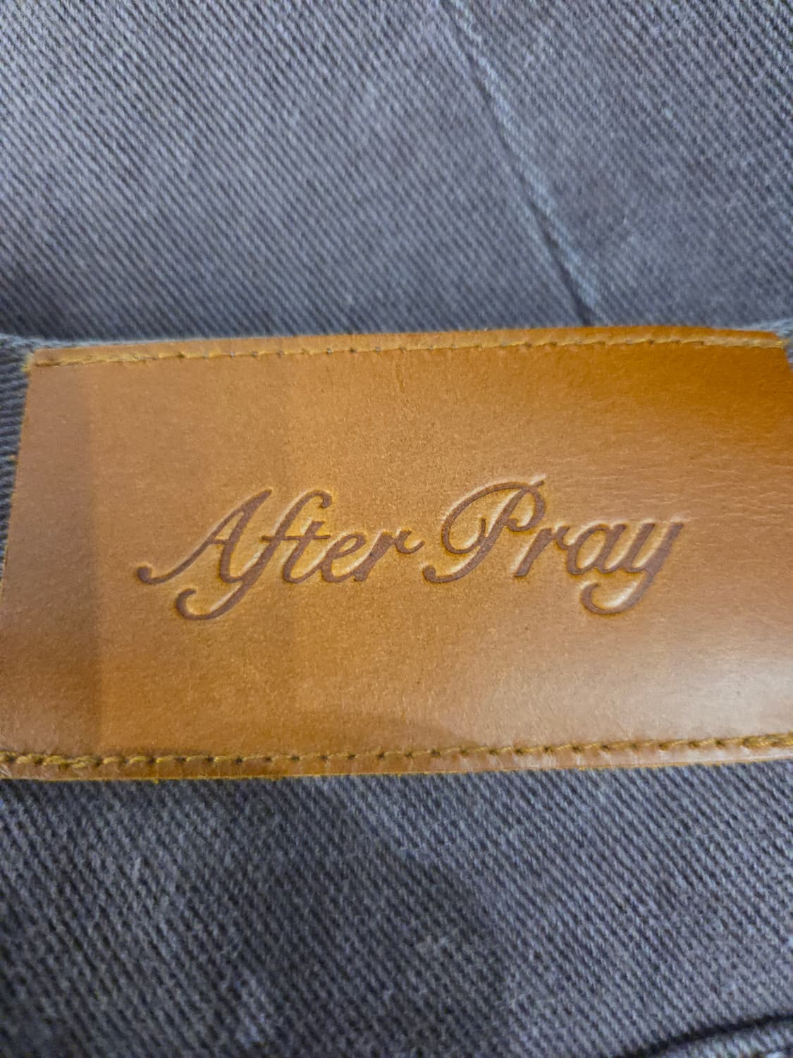 AFTER PRAY 애프터프레이 커브드 절개 와이드 데님 상품이미지6