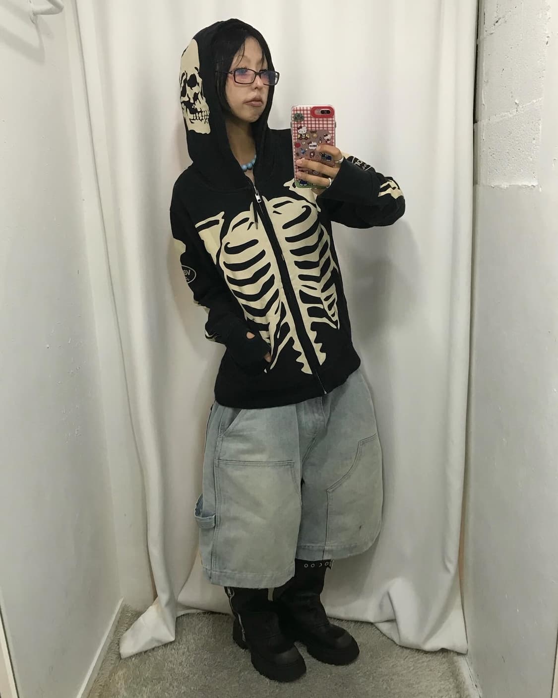Vanson Bone Hood Zip-Up 상품이미지3