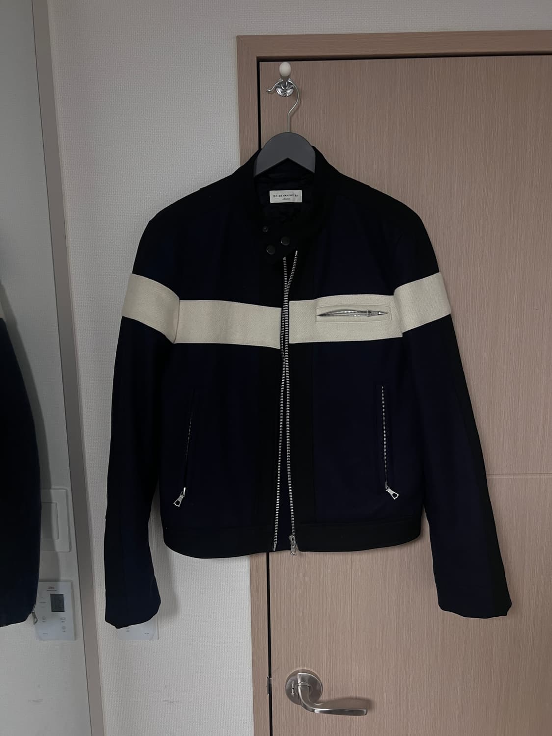 드리스반노튼 울 바이커 자켓 상품이미지1