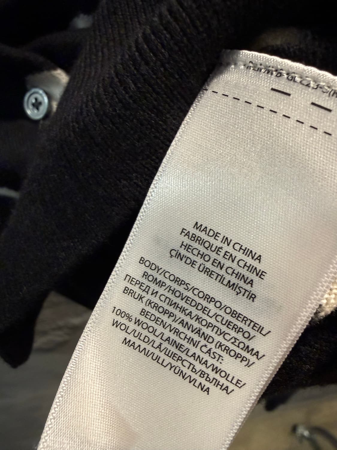 폴로 랄프로렌 크롭 폴카 도트 메리노울 가디건 블랙 S 상품이미지6