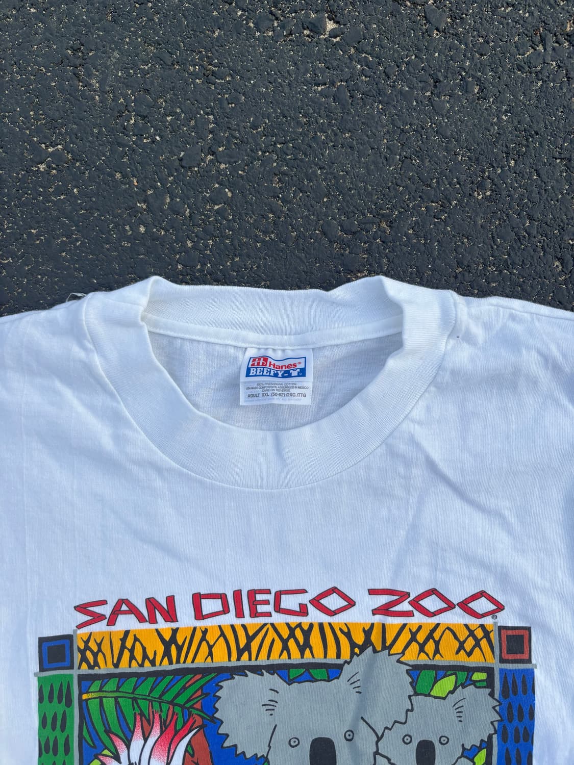 빈티지 90s Hanes 샌디에고 주 티셔츠 상품이미지2