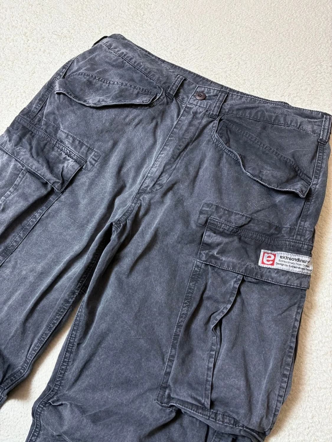 엑스트라오디너리 빈티지 가공 워시드 카고 팬츠 바지 PN7589 상품이미지2