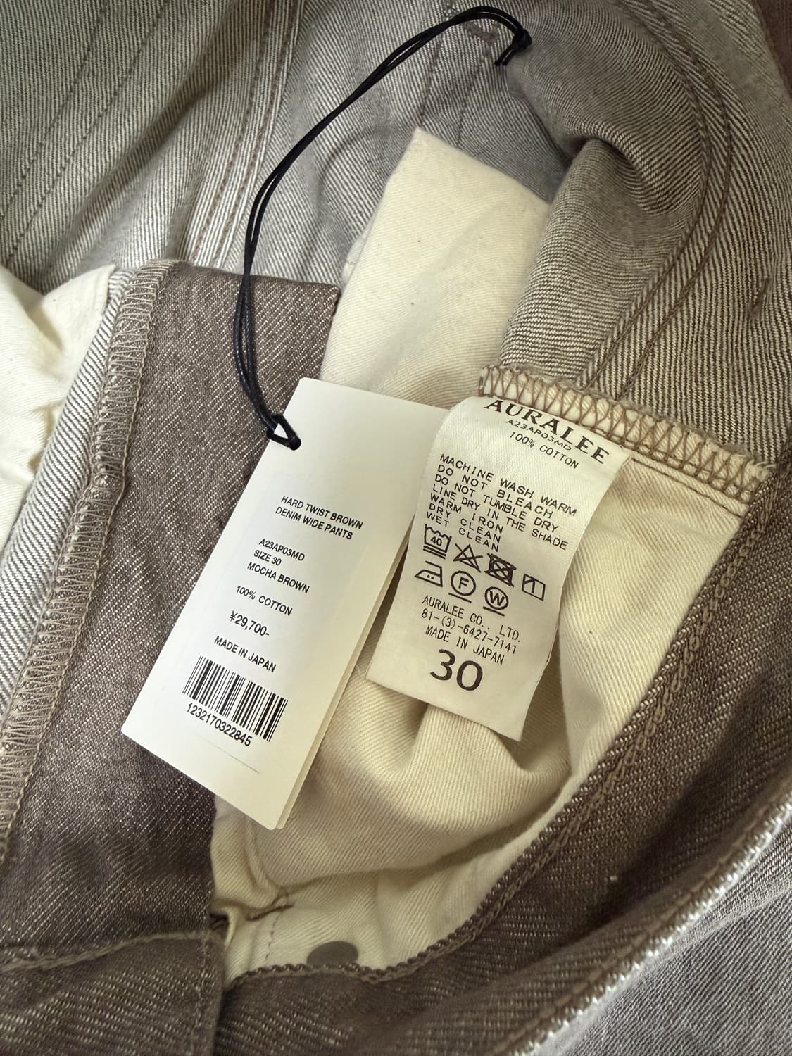 [30] 오라리/ 하드 트위스트 와이드 팬츠 상품이미지7