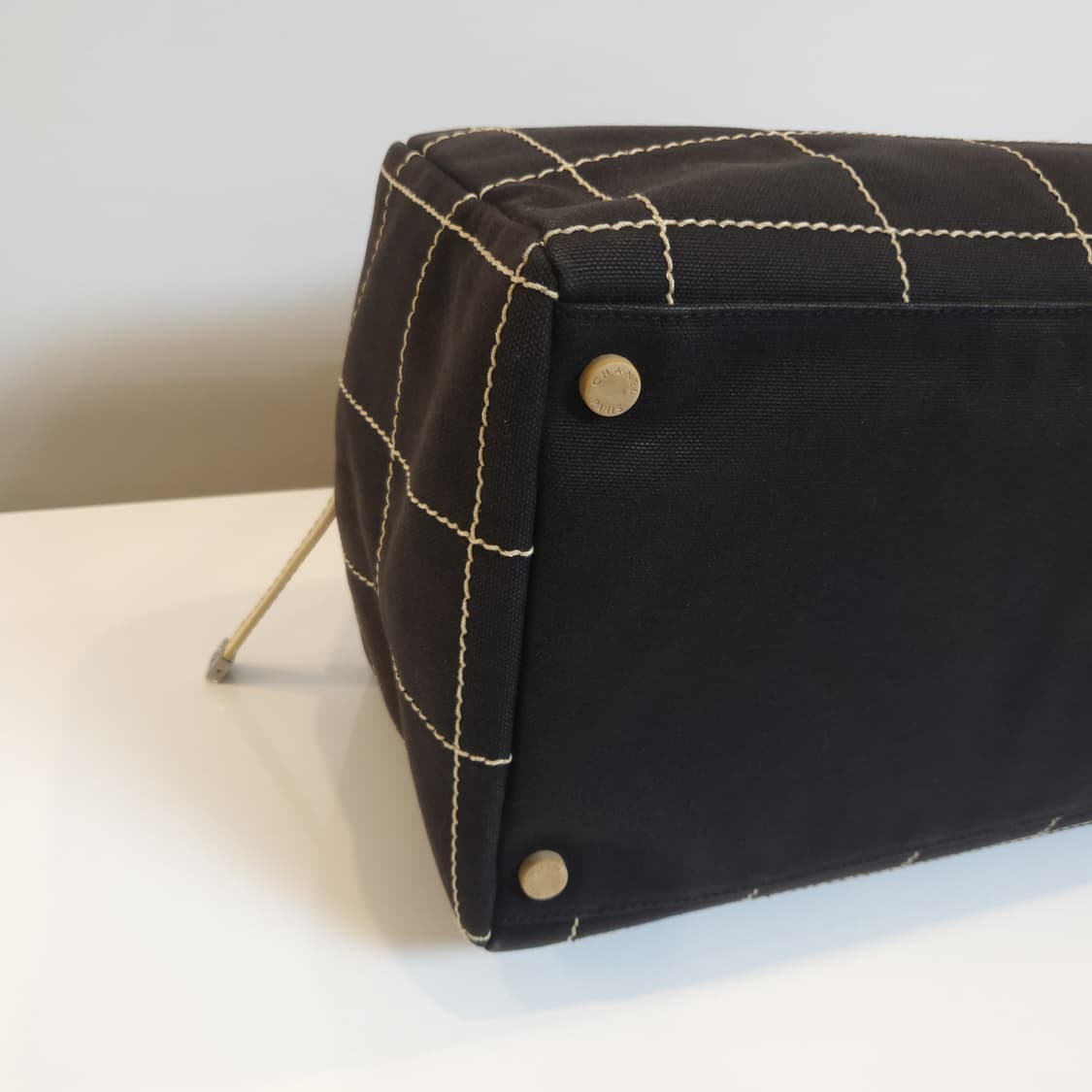 샤넬 초코바 캔버스 보스턴백 상품이미지7