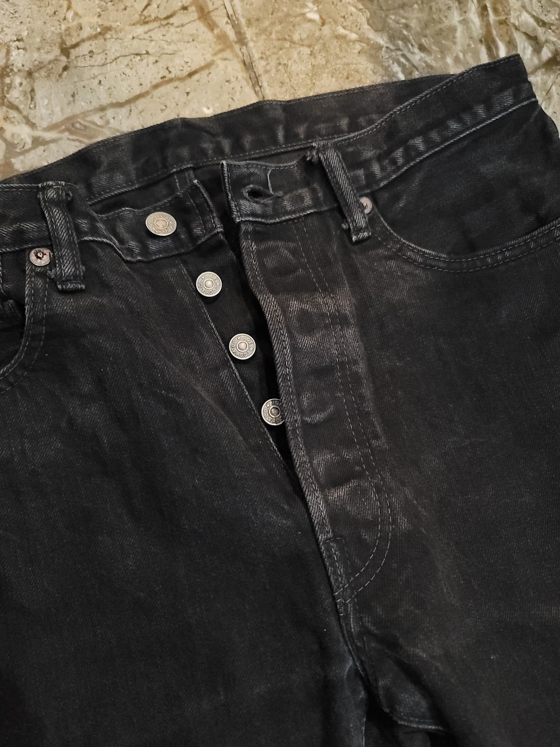 리얼맥코이 흑청 셀비지 데님팬츠  상품이미지4