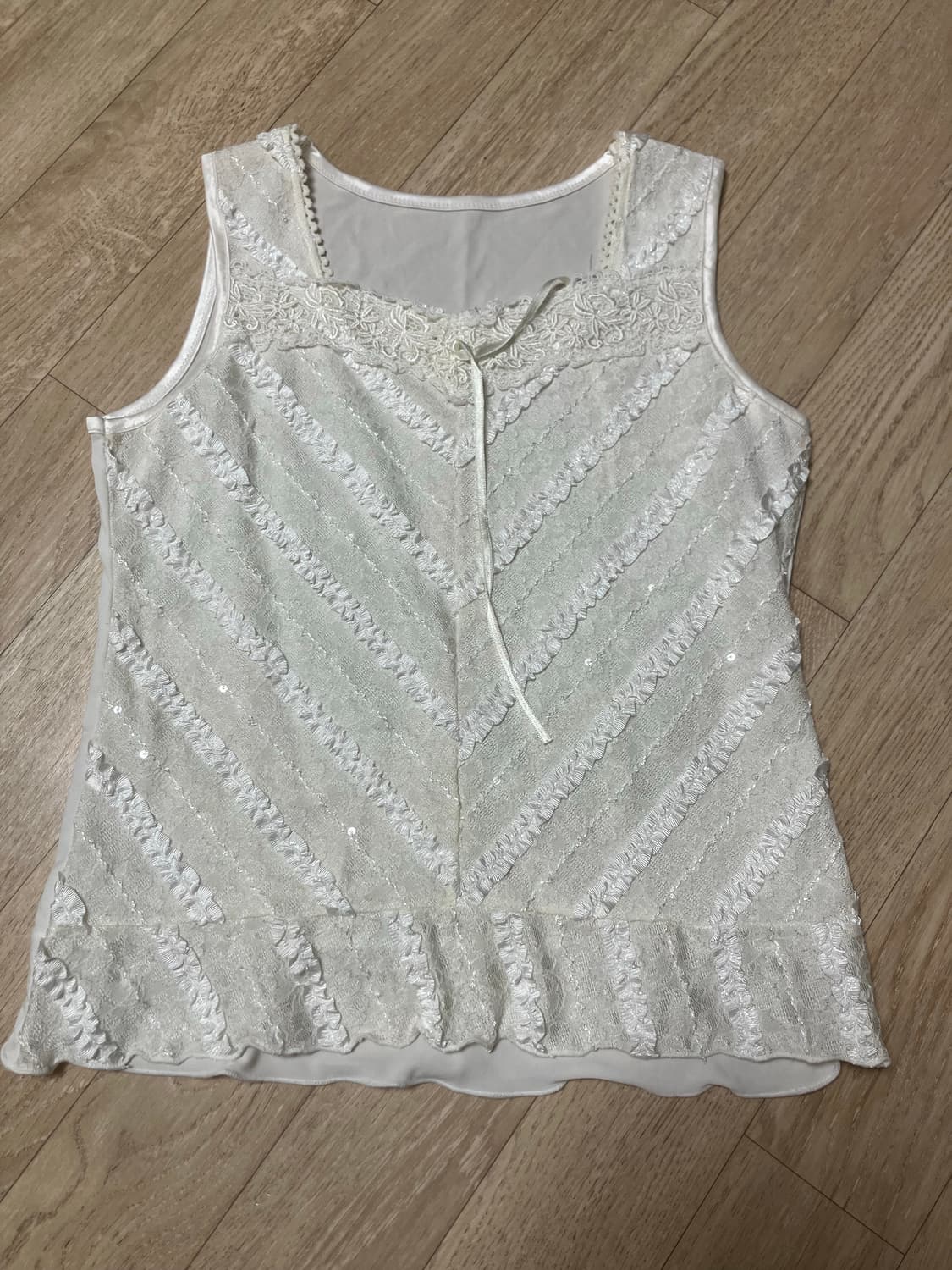 빈티지 레이스 나시 상품이미지1